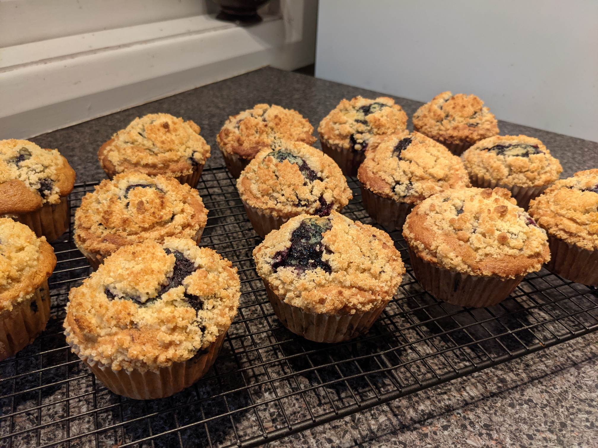 Blueberry Struesel Muffins