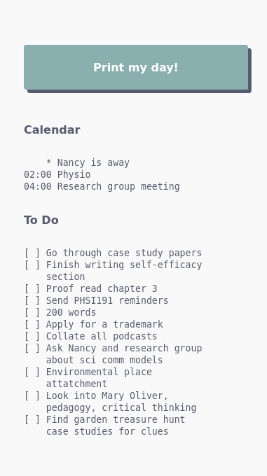 Print My Day
