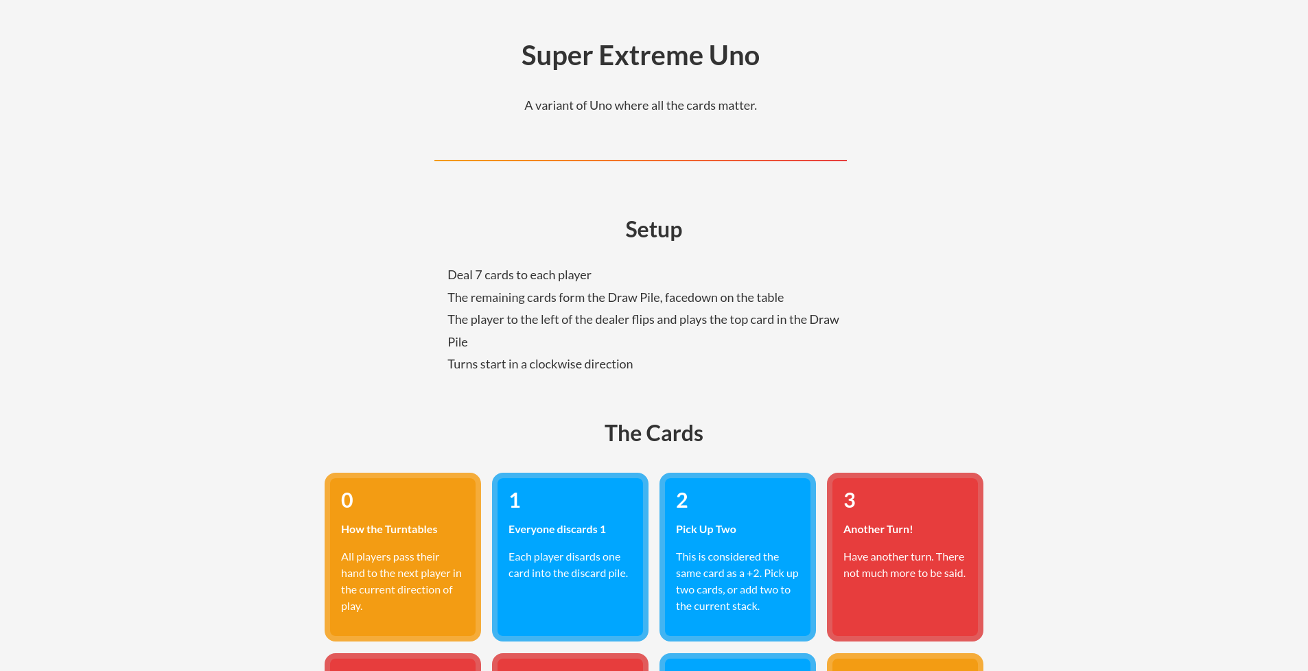Super Extreme Uno